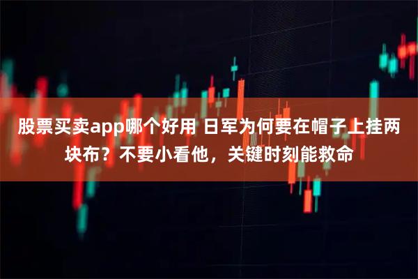 股票买卖app哪个好用 日军为何要在帽子上挂两块布?不要小看他,关键时刻能救命